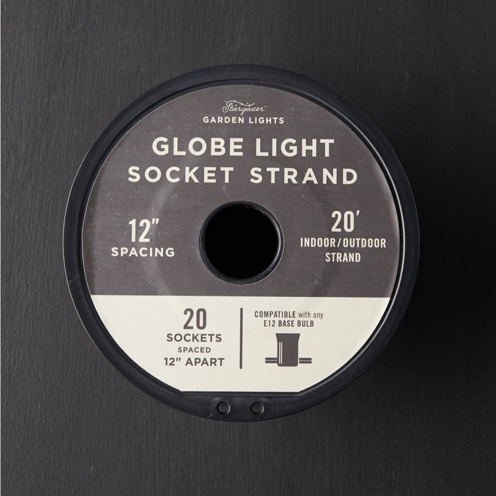 Stargazer garden lights socket strand, 20’
BRAND NEW